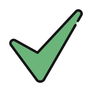 işaret simgesini işaretle, vektör illüstrasyonu