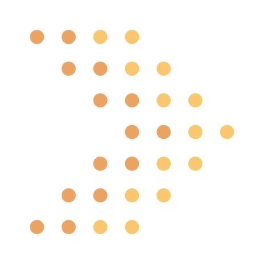 Keskin Noktalar Sağ Ok ağ vektör çizimi