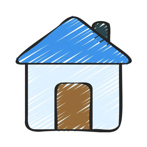 Ikona Home App Vektorová Ilustrace — Stockový vektor