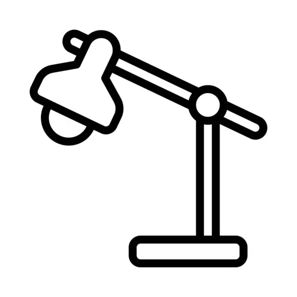 Ikona Wektora Lampy Biurkowej — Wektor stockowy