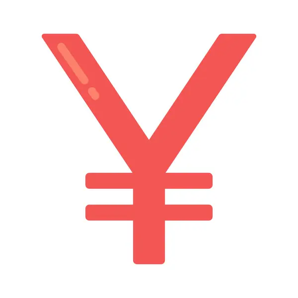 Yen Illustration Vectorielle Signe Devise — Image vectorielle