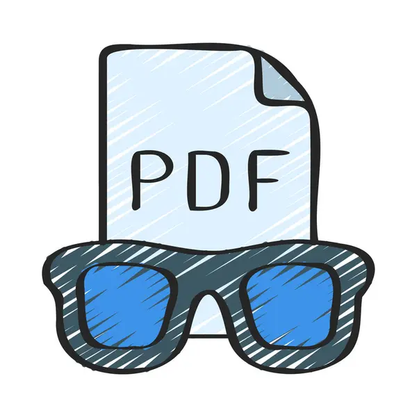 Plik Pdf Format Ikony Wektor Ilustracji — Wektor stockowy
