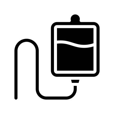 Kan Torbası simgesi, vektör çizimi