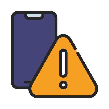 Mobil Hata ikonu vektör illüstrasyon tasarımı