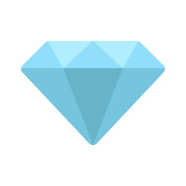 Beyaz arkaplanda web tasarımı için elmas vektör simgesi