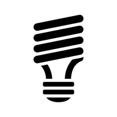 Eko ampul simgesi, vektör illüstrasyonu