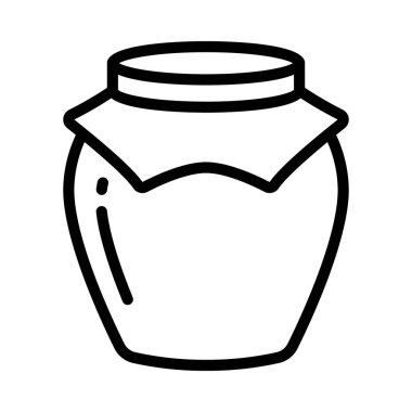Honey Jar simge vektör illüstrasyon tasarımı