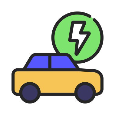 araba simgesi, vektör illüstrasyonu basit tasarım 