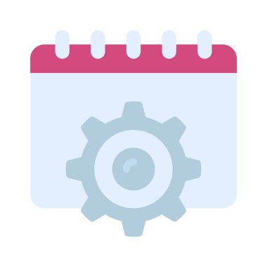 Takvim simgesini, vektör illüstrasyonunu yapılandır 