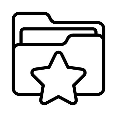 Yıldız Dizini simgesi, vektör illüstrasyonu 