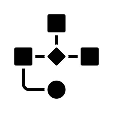 algoritma web simgesi vektör illüstrasyonu