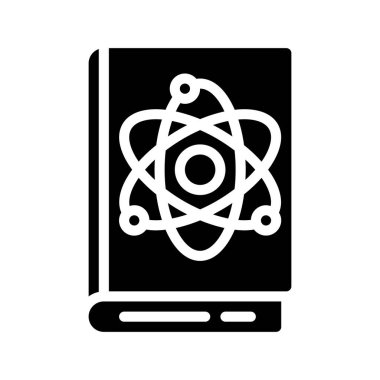 Bilim Kitabı simgesi, vektör illüstrasyonu