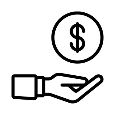 Para web sitesi vektör illüstrasyonunu ver