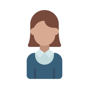 iş kadını web simgesi vektör illüstrasyonu