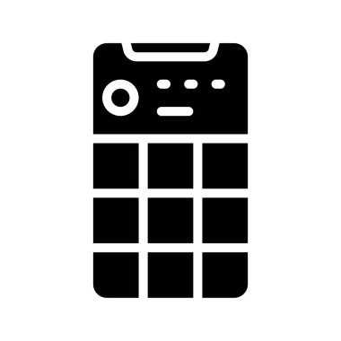 Sosyal Ortam Profil simgesi, vektör illüstrasyonu