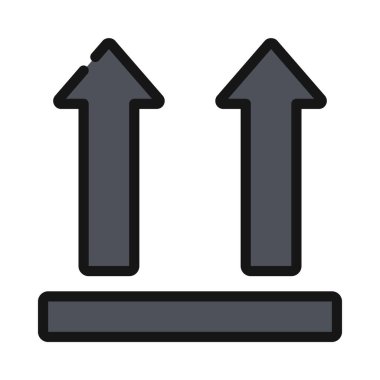 Bu Yukarı Doğru Oklar web simgesi vektör çizimi