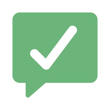 İleti simgesini, vektör illüstrasyonunu kontrol et