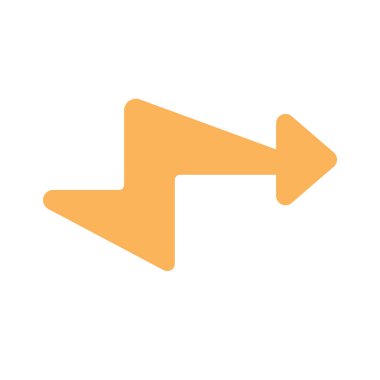 Elektrik Bilgi Akımı simgesi, vektör illüstrasyonu basit tasarım