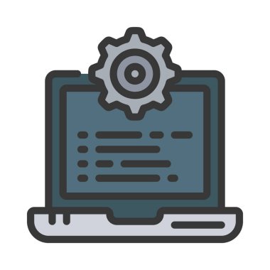 Program vektör illüstrasyonu, simge ögesi arkaplanı              