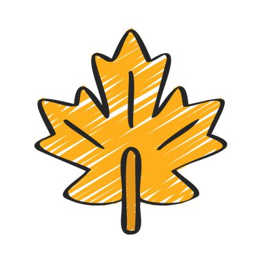 izole edilmiş akçaağaç yaprağı simgesi 