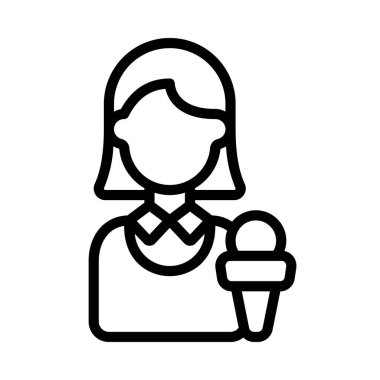 Gazeteci web simgesi vektör illüstrasyonu