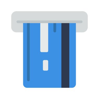 atm web simgesi vektör illüstrasyonu