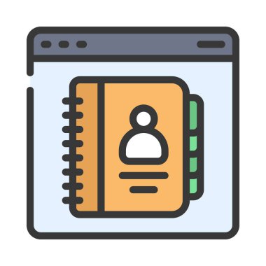 Kişi simgesi, vektör illüstrasyonu basit tasarım