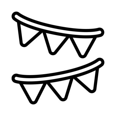 Buntin simgesi, vektör illüstrasyonu basit tasarım