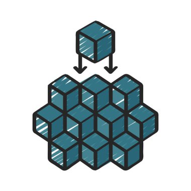 İnce Taneli Web simgesi düz tasarım, vektör illüstrasyonu