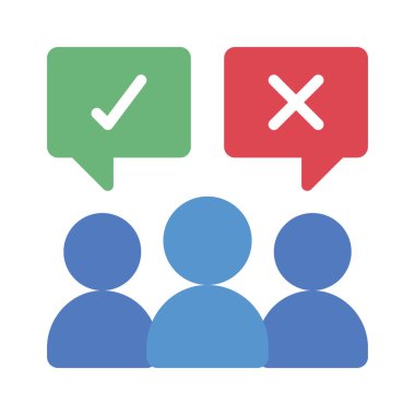 Grup Karar simgesi vektör illüstrasyon tasarımı