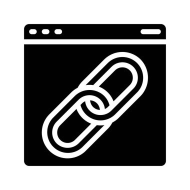 link simgesi, vektör illüstrasyonu basit tasarım
