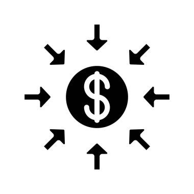 Kalabalık Finansmanı ikon vektör illüstrasyon tasarımı