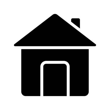 Ev Uygulaması simgesi, vektör illüstrasyonu 