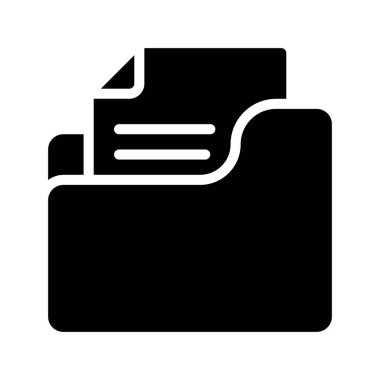 Dizin Belgesi simgesi, vektör illüstrasyonu 