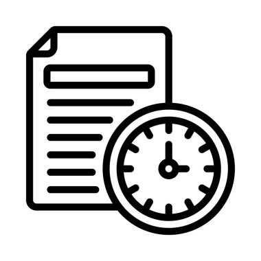 Proje Zaman simgesi vektör illüstrasyon tasarımı