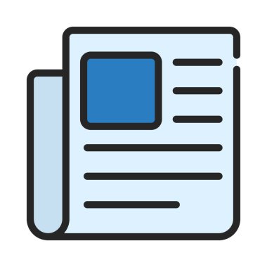 News App simgesi vektör illüstrasyon grafik tasarımı     