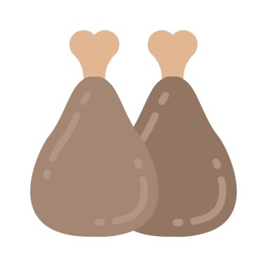 Tavuk budu simgesi vektör illüstrasyon tasarımı