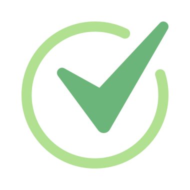 işaret simgesini işaretle, vektör illüstrasyonu