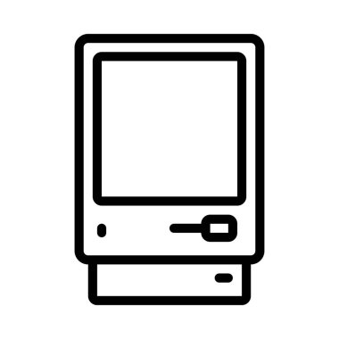 bilgisayar ekranı simgesi, vektör illüstrasyonu 