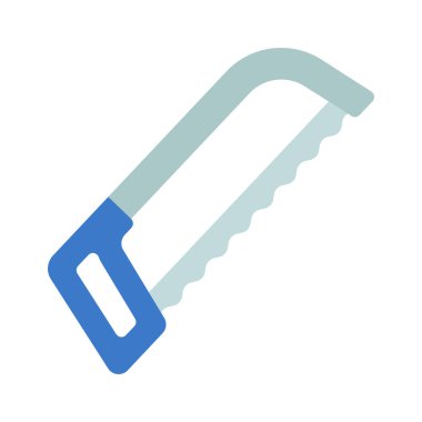 Demir Testere simgesi, vektör illüstrasyonu basit tasarım