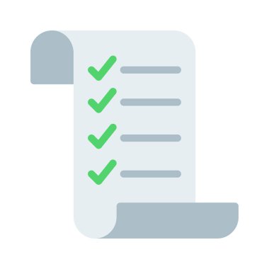 Kontrol listesi vektör simgesi tasarımı, illüstrasyon 