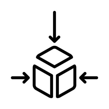 Engelleme zinciri vektör çizgisi simgesi tasarımı
