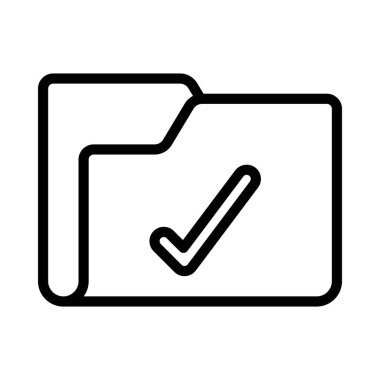 Mark Dizini simgesi, vektör illüstrasyonunu kontrol et 