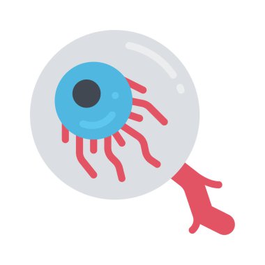 Göz simgesi, vektör illüstrasyonu basit tasarım