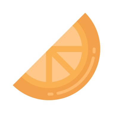 turuncu dilim vektör illüstrasyonu 
