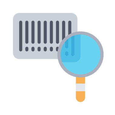 Barkod simgesi, vektör illüstrasyonunu ara  