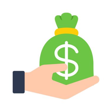 Give Financial Loan icon, vector illustration  