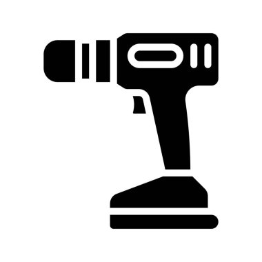 Elektrikli matkap tornavida vektör illüstrasyon tasarımı