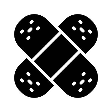 Tıbbi bandajlar beyaz arka planda izole edilmiş. Sıva. 