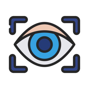 Ağ simgesi çizimi göz taraması yapılıyor